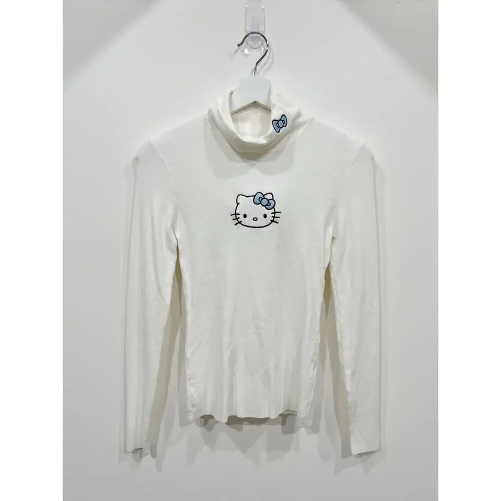 NWT Hello Kitty x Forever 21 Turtleneck Sweater Top - Picture 2 of 9